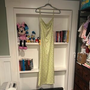 Floral Yellow Maxi Dress